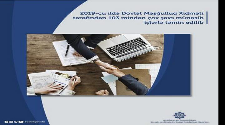 103 mindən çox şəxs münasib işlərlə təmin edilib