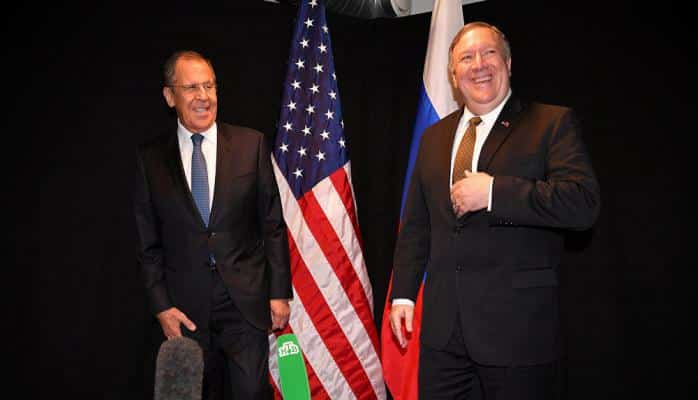 Lavrov Pompeo ilə görüşdü