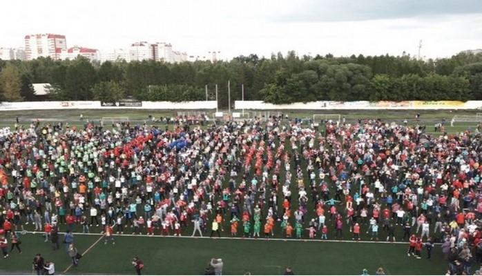 В Барнауле поставили мировой ре корд по самой массовой городской тренировке