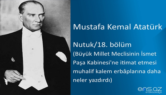 Mustafa Kemal Atatürk - Nutuk/18. bölüm