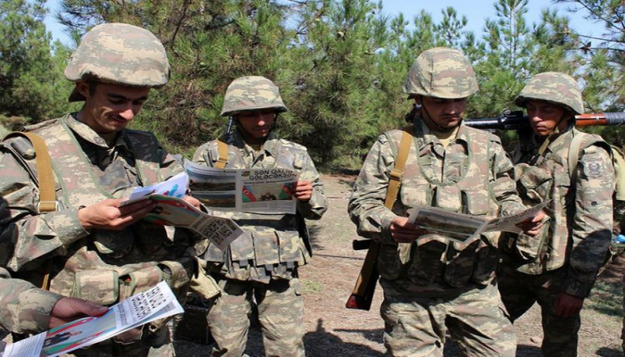 MN: Cəbhə bölgəsində təbliğat-təşviqat işləri əməliyyat şəraitinə uyğun həyata keçirilir