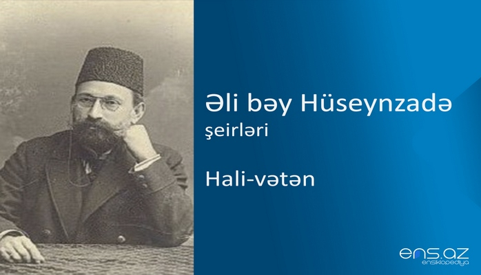 Əli bəy Hüseynzadə - Hali-vətən