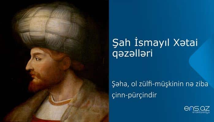 Şah İsmayıl Xətai - Şəha, ol zülfi-müşkinin nə ziba çinn-pürçindir