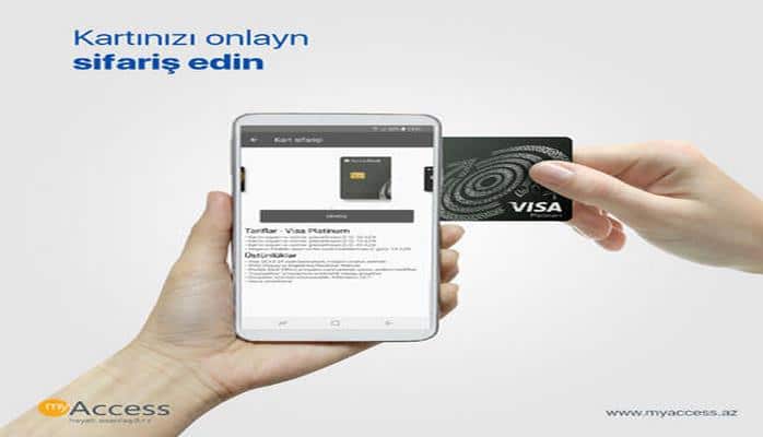 Ödəniş kartınızı 1 kliklə sifariş edin - "myAccess"də daha bir yenilik!