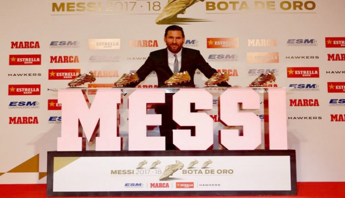 Messi beşinci də fə “Qızıl Buts”un sahibi oldu