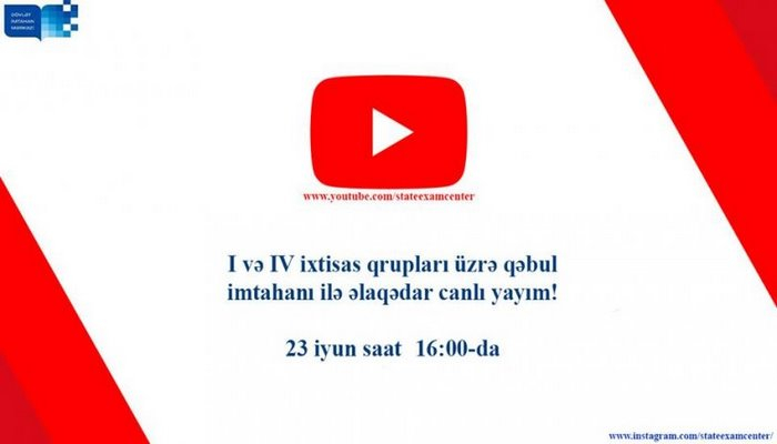 DİM “YouTube” və "Facebook" səhifəsində canlı yayım edəcək