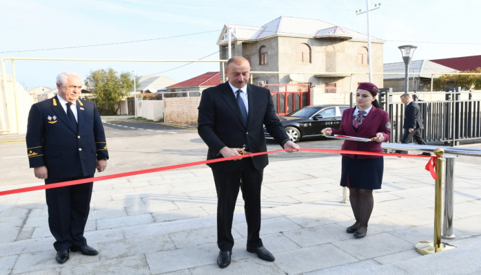 İlham Əliyev Pirşağı dəmir yolu stansiyasının açılışında