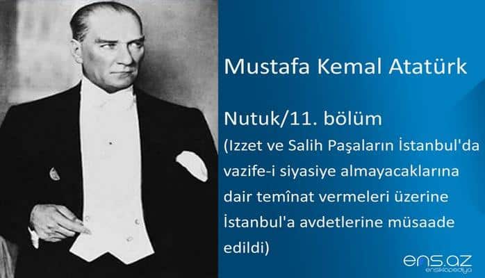 Mustafa Kemal Atatürk - Nutuk/11. bölüm