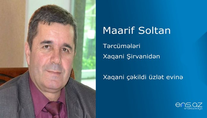 Maarif Soltan - Xaqani çəkildi üzlət evinə