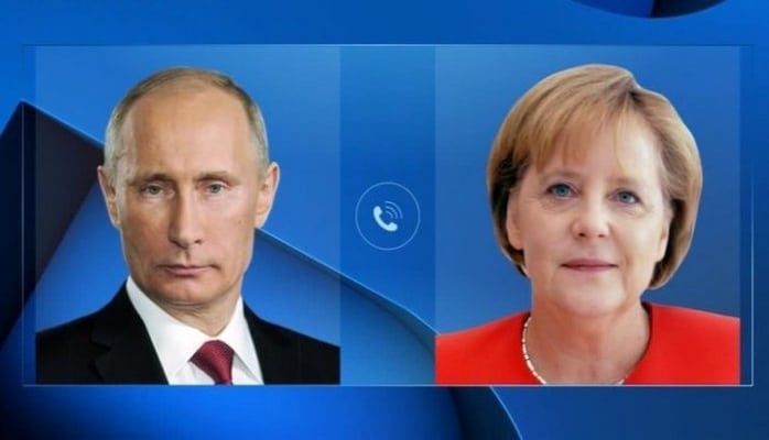 Putin və Merkel telefonla danışıqlar aparıb