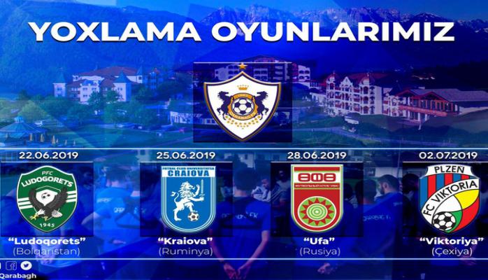 'Qarabağ'ın yoxlama oyunlarında qarşılaşacağı rəqiblər bəlli olub