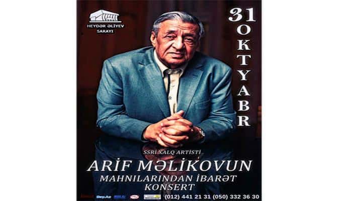 Arif Məlikovun mahnılarından ibarət konsert olacaq