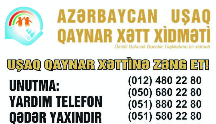 Ötən il “Azərbaycan Uşaq Qaynar Xətt” xidmətinə 3581 müraciət daxil olub