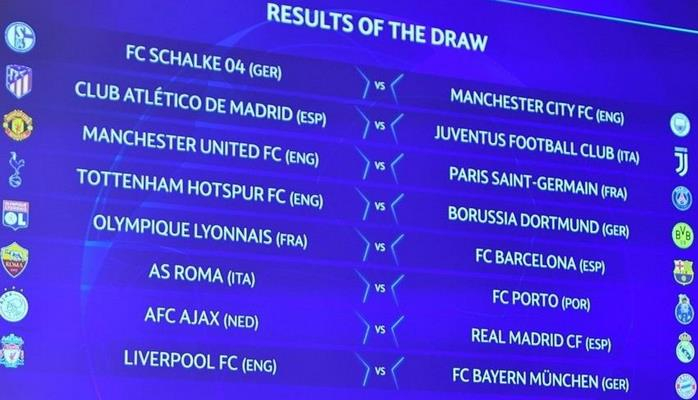 Çempionlar Liqasında 1/8 finalın təqvimi açıqlanıb