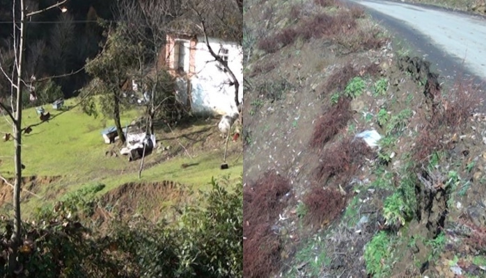 Astarada torpaq sürüşməsi: Naringi və limon ağacları torpaq altında qaldı