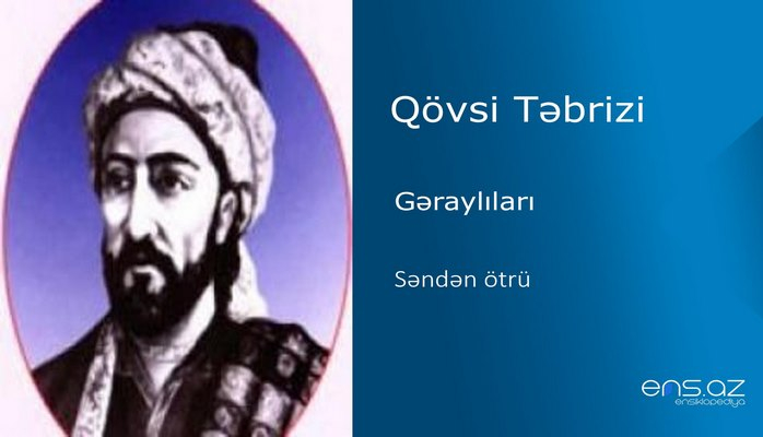 Qövsi Təbrizi - Səndən ötrü