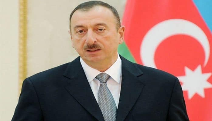 İlham Əliyev yeni salınan avtomobil yolunun açılışında iştirak edib