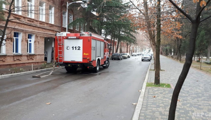 Bakıda restoranda yanğın olub