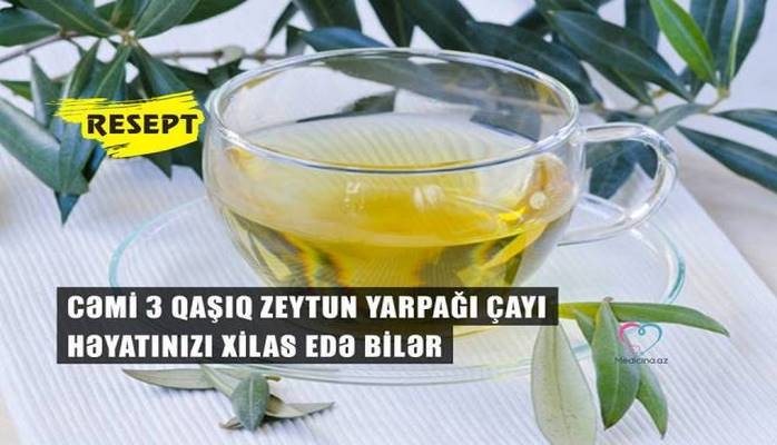 Cəmi 3 qaşıq zeytun yarpağı çayı həyatınızı xilas edə bilər