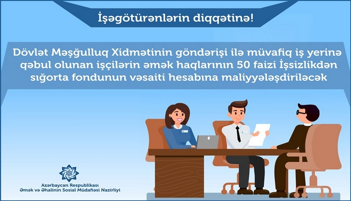 İşçilərin əməkhaqlarının 50 faizini İşsizlikdən sığorta fondu maliyyələşdirəcək