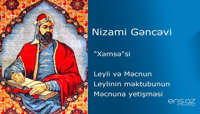 Nizami Gəncəvi - Leyli və Məcnun/Leylinin məktubunun Məcnuna yetişməsi