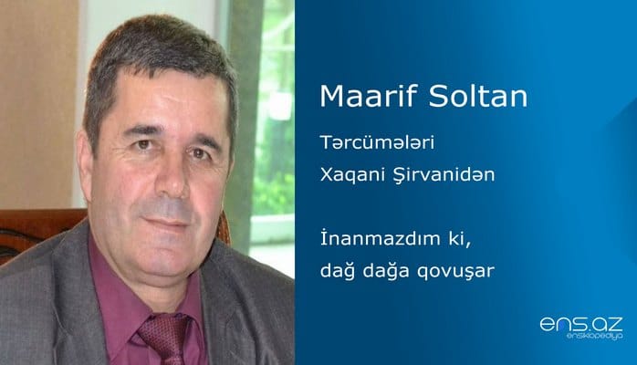 Maarif Soltan - İnanmazdım ki, dağ dağa qovuşar