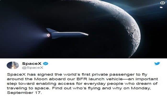 "SpaceX" dünyada ilk dəfə Ayın ətrafına sərnişin reysi təşkil edəcək