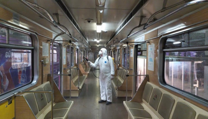 Bakı Metrosunda profilaktik koronavirus tədbirləri