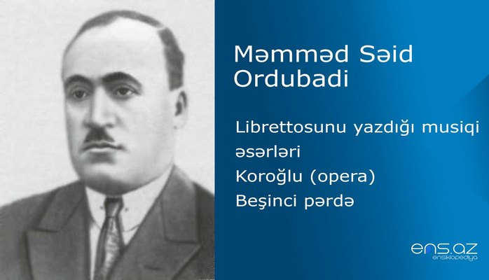 Məmməd Səid Ordubadi - Koroğlu/Beşinci pərdə