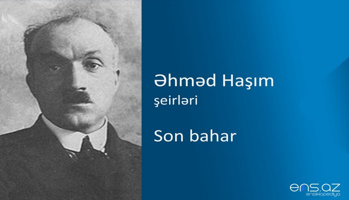 Əhməd Haşım - Son bahar