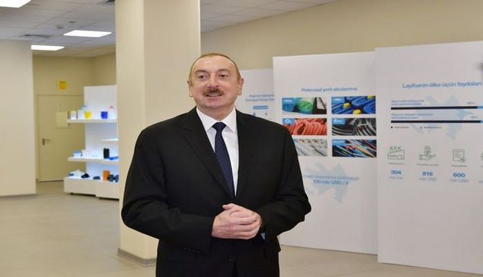 İlham Əliyev: Burada istehsal olunan məhsullar ölkəmizə valyuta gətirəcək