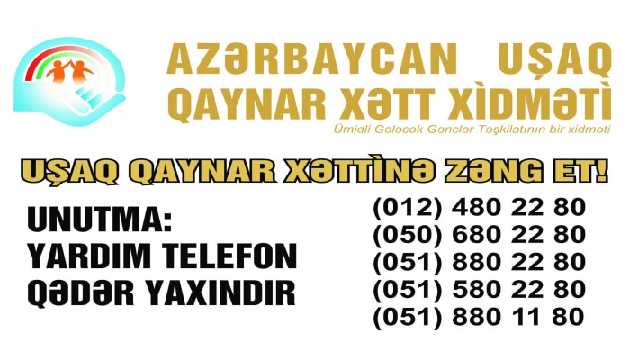 “Uşaq Qaynar Xətt” xidmətinə daxil olan müraciətlərin sayı açıqlandı