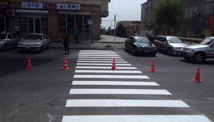 Bakıda yeni piyada keçidləri çəkilib, bəzilərinin yeri dəyişdirilib