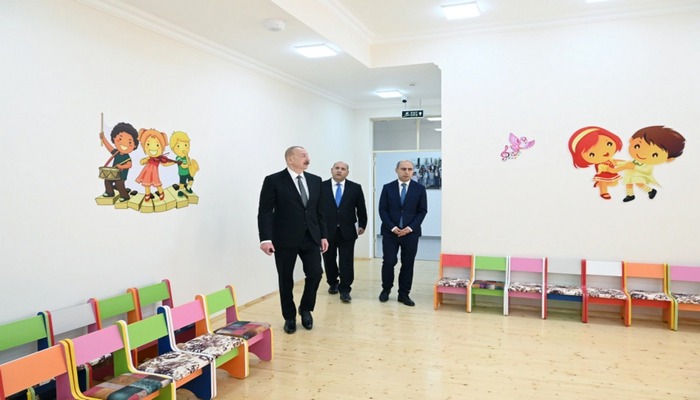 Ağdamın Kəngərli kəndində körpələr evi-uşaq bağçasının açılışı olub