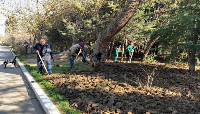 AMEA Mərkəzi Nəbatat Bağında abadlıq işləri son sürətlə davam etdirilir