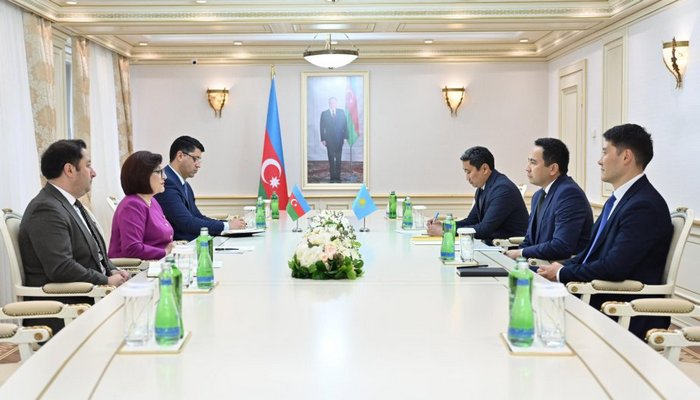 Azərbaycan və Qazaxıstan parlamentləri arasında münasibətlərə dair fikir mübadiləsi aparılıb