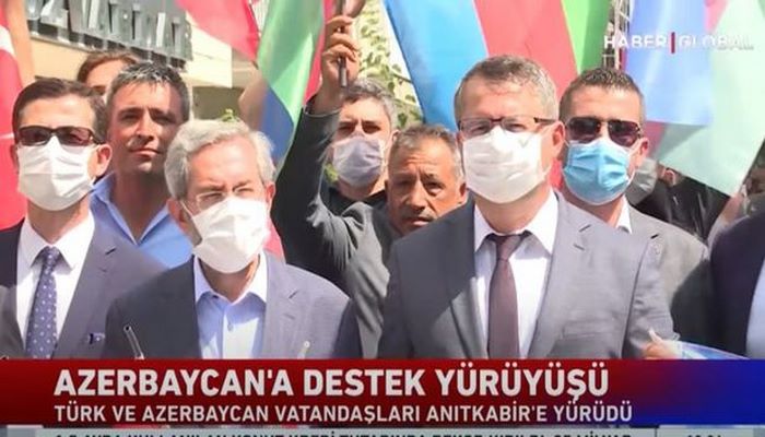 Azərbaycana dəstək yürüşü Türkiyə telekanalında