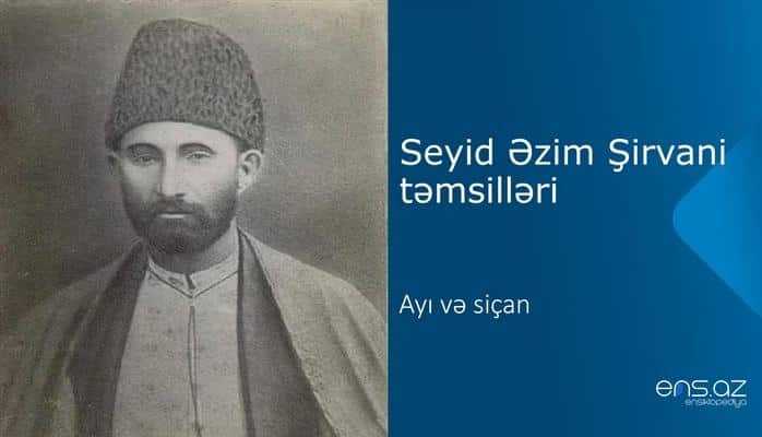 Seyid Əzim Şirvani - Ayı və siçan