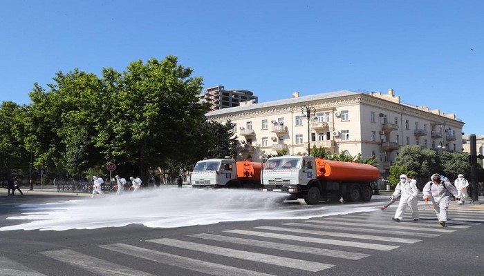 Bakıda 550 küçə dezinfeksiya edildi