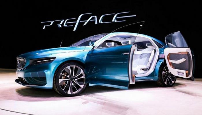 Geely представила в Шанхае концепт электрокара Preface