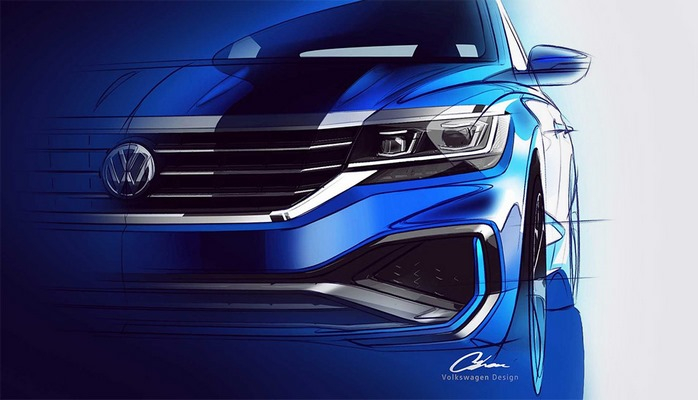 Опубликованы первые изображения нового Volkswagen Passat