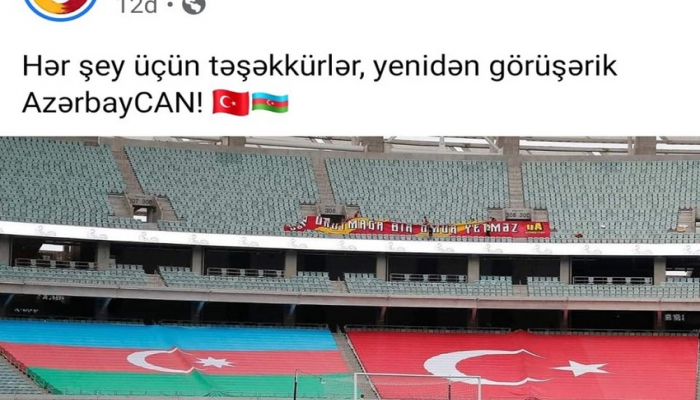 "Qalatasaray" Azərbaycana təşəkkür etdi