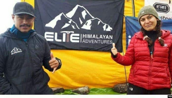 Təbrizli qadın alpinist Himalay zirvəsini fəth edib