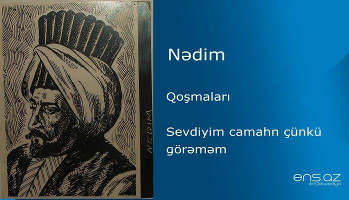 Nədim - Sevdiyim camahn çünkü görəməm