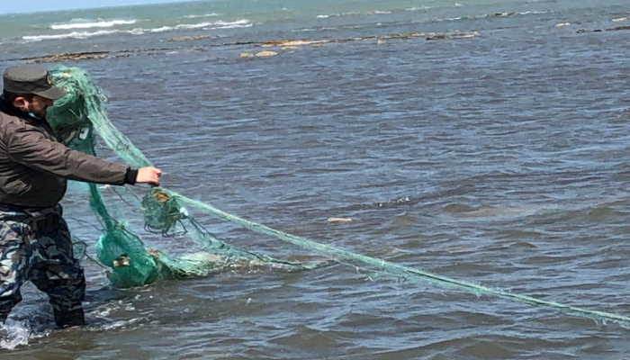 Водоемы Азербайджана очищают от запрещенных рыболовных снастей