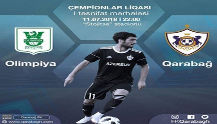 "Qarabağ" "Olimpiya" ilə səfər matçının canlı yayımını təşkil edəcək