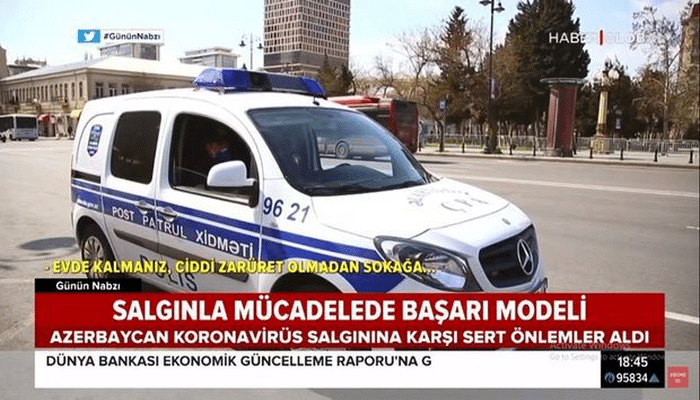 Azərbaycanın koronavirusla nümunəvi mübarizəsi Türkiyə mediasında