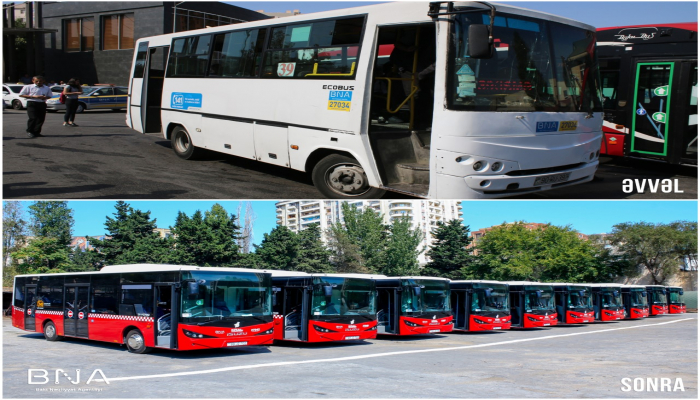 Bakıya yeni avtobuslar gətirildi