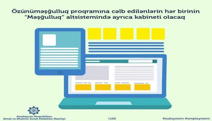 В Азербайджане каждый участник программы самозанятости будет иметь личный кабинет