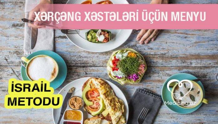 Xərçəng xəstələri üçün menyu - İsrail metodu